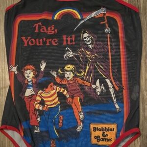 Tag You’re It Grim Reaper Mesh Bodysuit One Piece Size S
